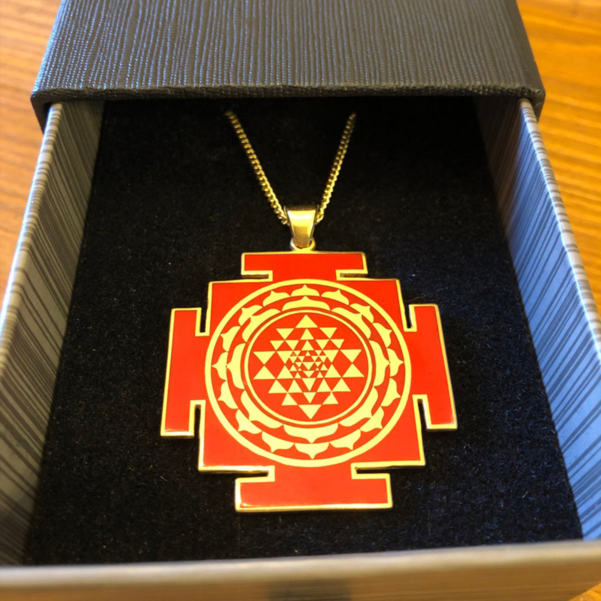 Sacred Geometry Pendant, Sri Yantra Design Necklace, Hindu Good Luck  Amulet, Fertility Charm, Shri Yantra Mandala, New Beginnings Talisman